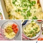 Pinterest graphic of Green Enchiladas