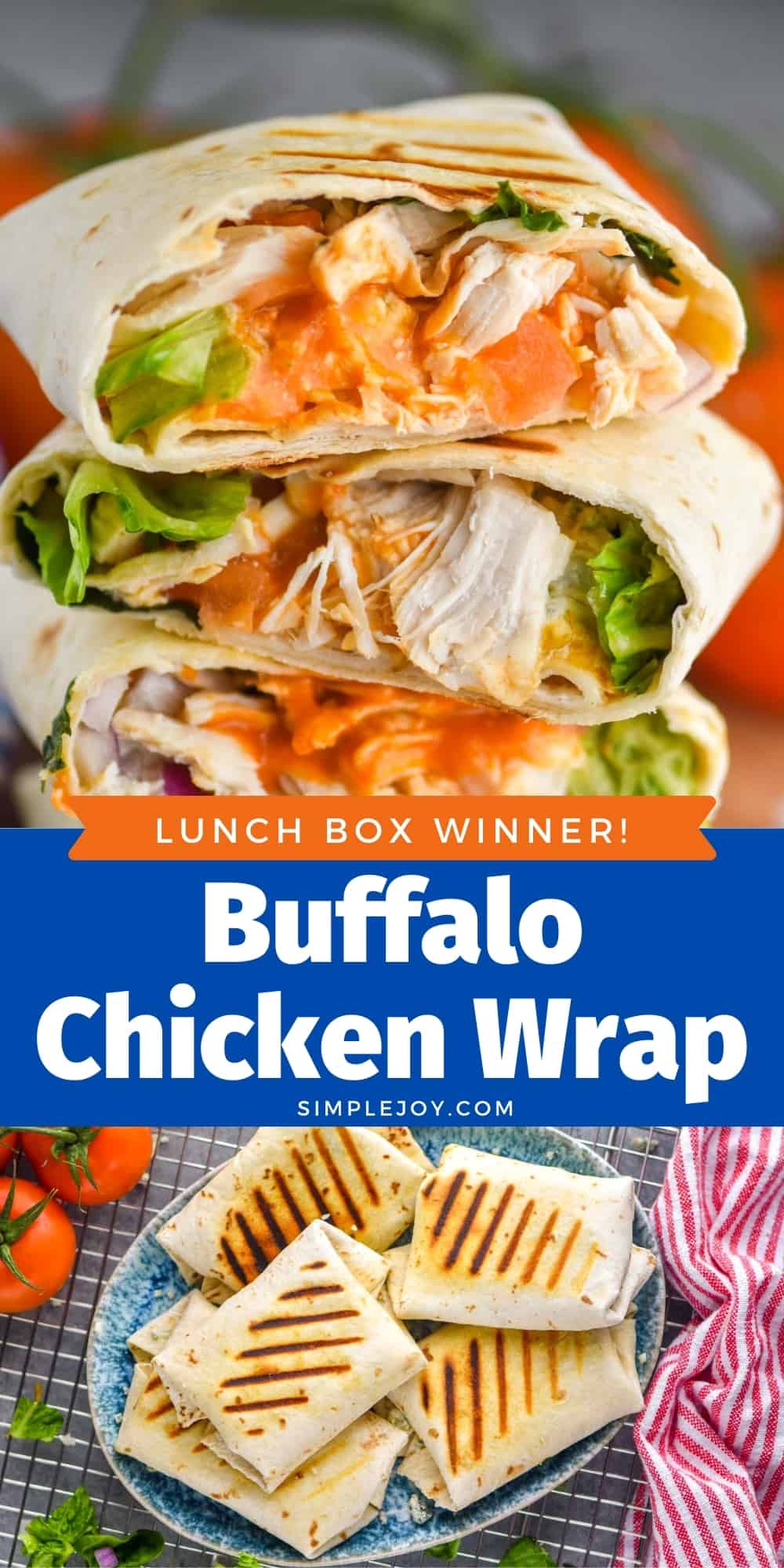 Buffalo Chicken Wrap - Simple Joy