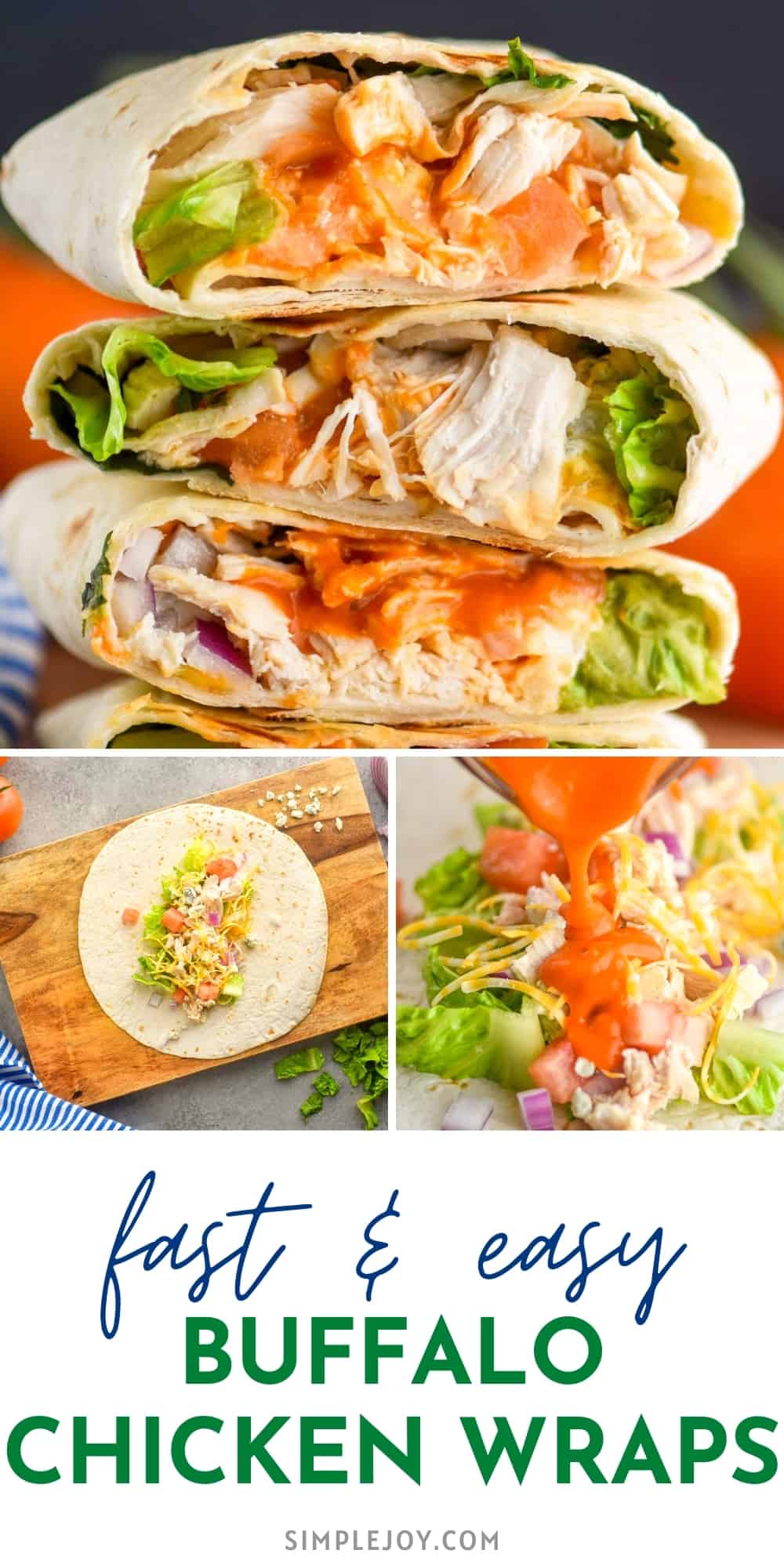 Buffalo Chicken Wrap - Simple Joy