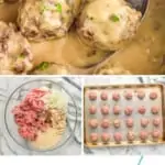 pinterest graphic of Swedish meatballs