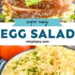 pinterest graphic for egg salad