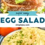 pinterest graphic for egg salad