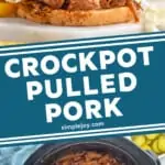 pinterest graphic of bbq pulled pork