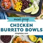 pinterest graphic for burrito bowls