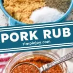 pinterest graphic for pork rub