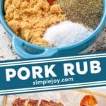 pinterest graphic for pork rub