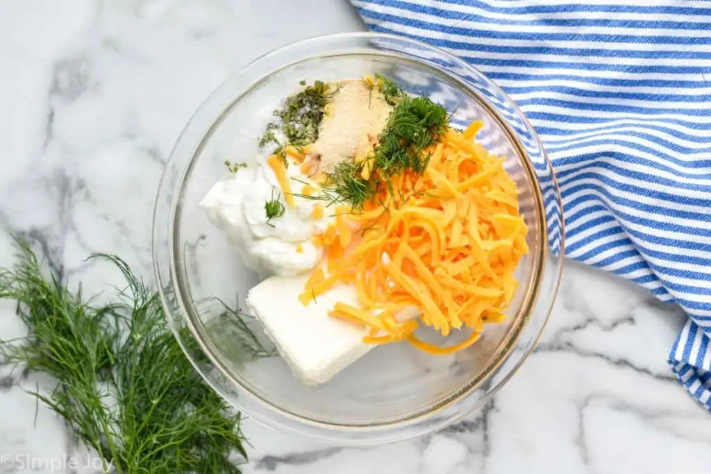 ingredients for veggie pizza topping in a bowl