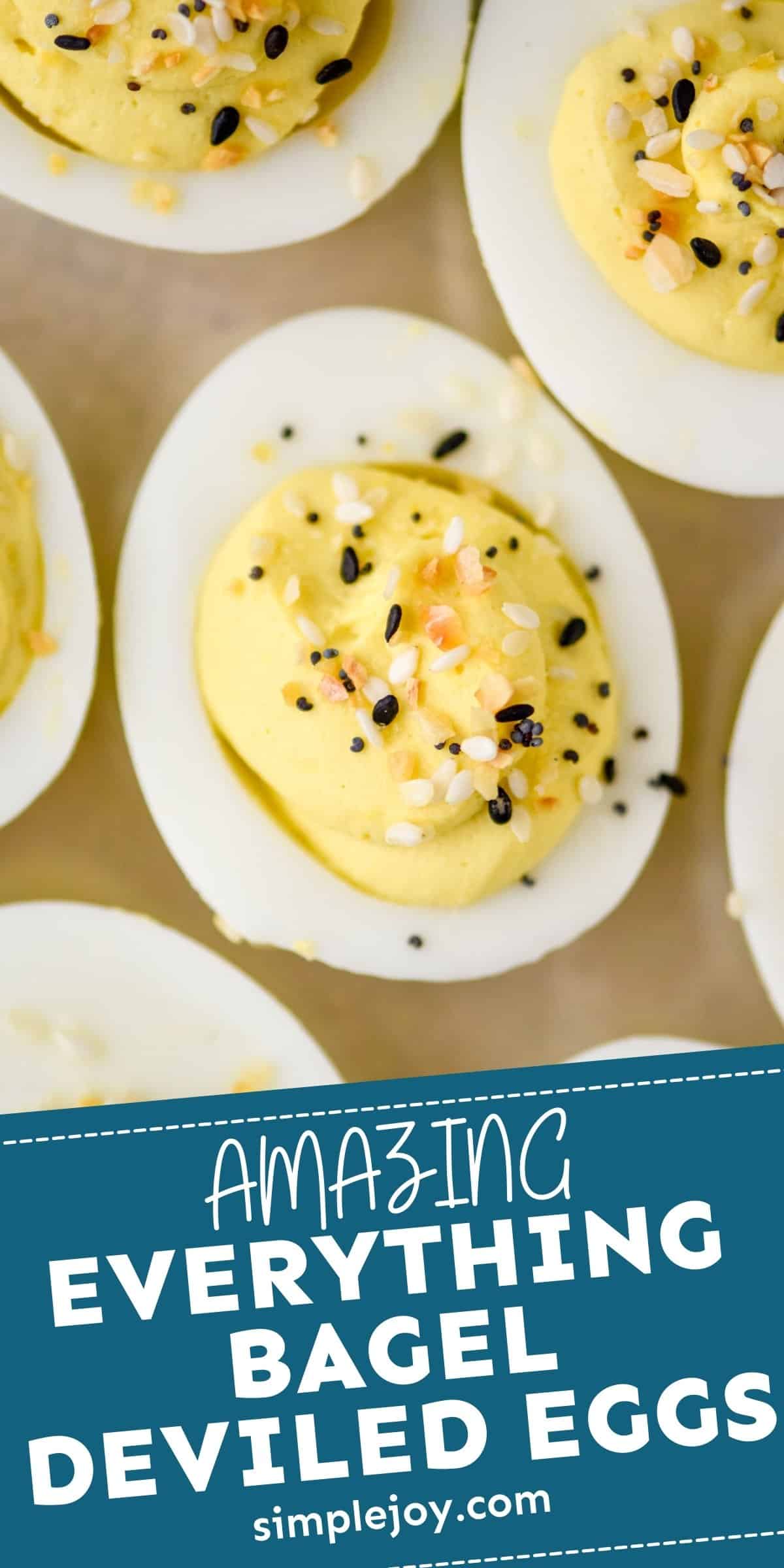 Everything Bagel Deviled Eggs Simple Joy