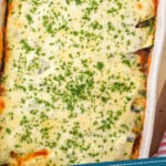 pinterest graphic for zucchini lasagna