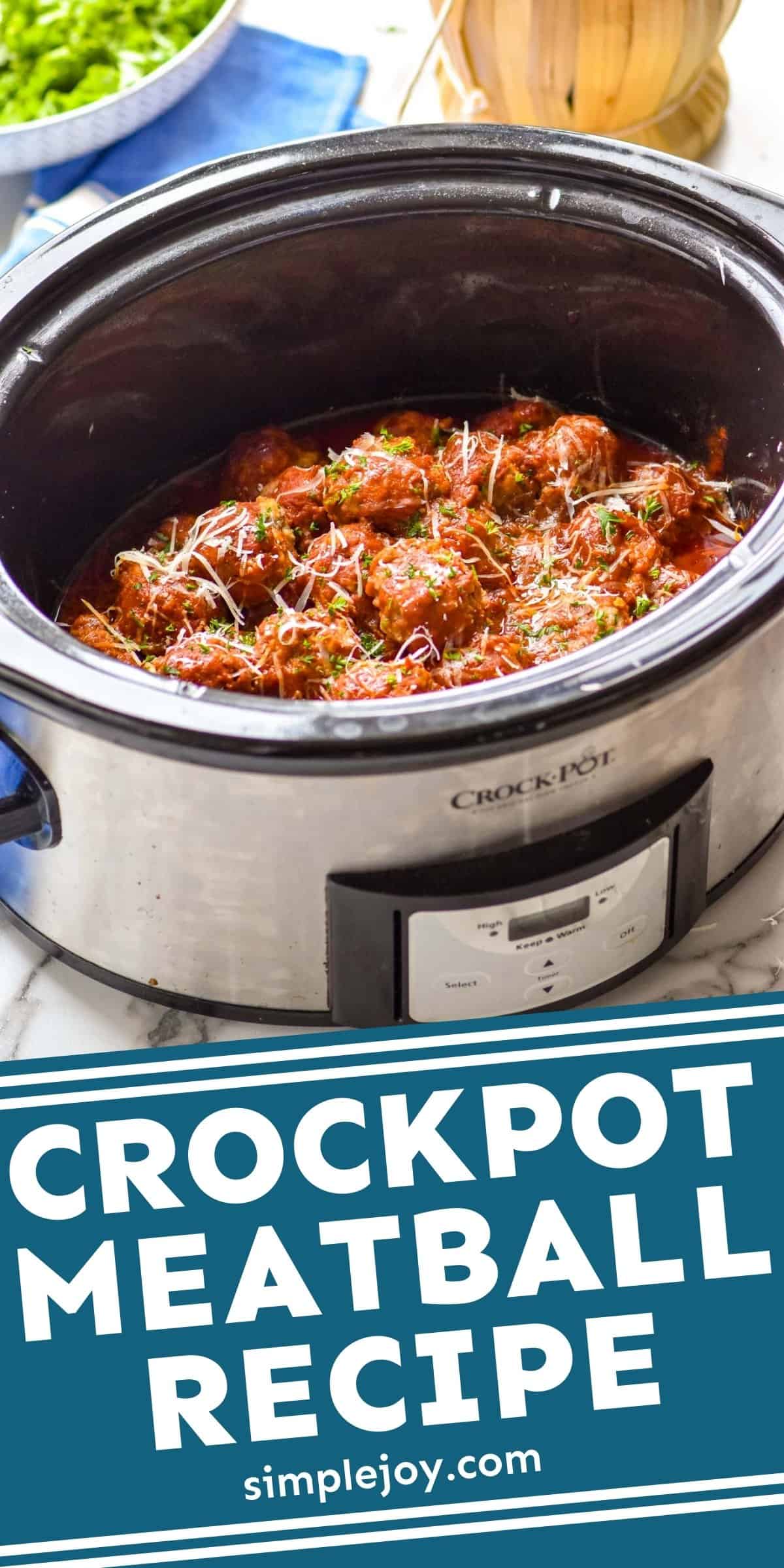 Crockpot Meatball Recipe - Simple Joy