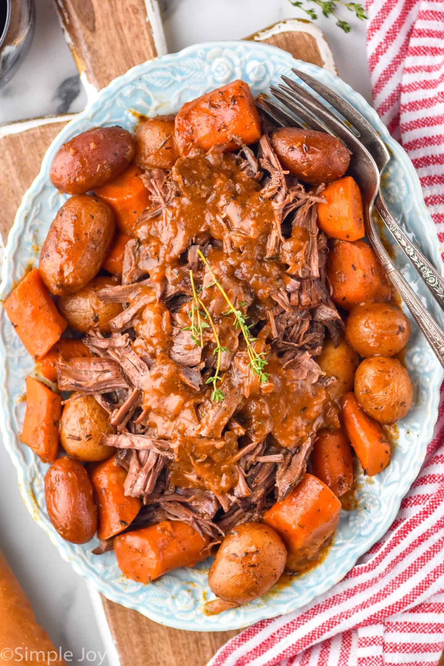 Dutch Oven Pot Roast with Red Wine - Delicious by Design