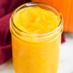 mason jar full of pumpkin puree - 12