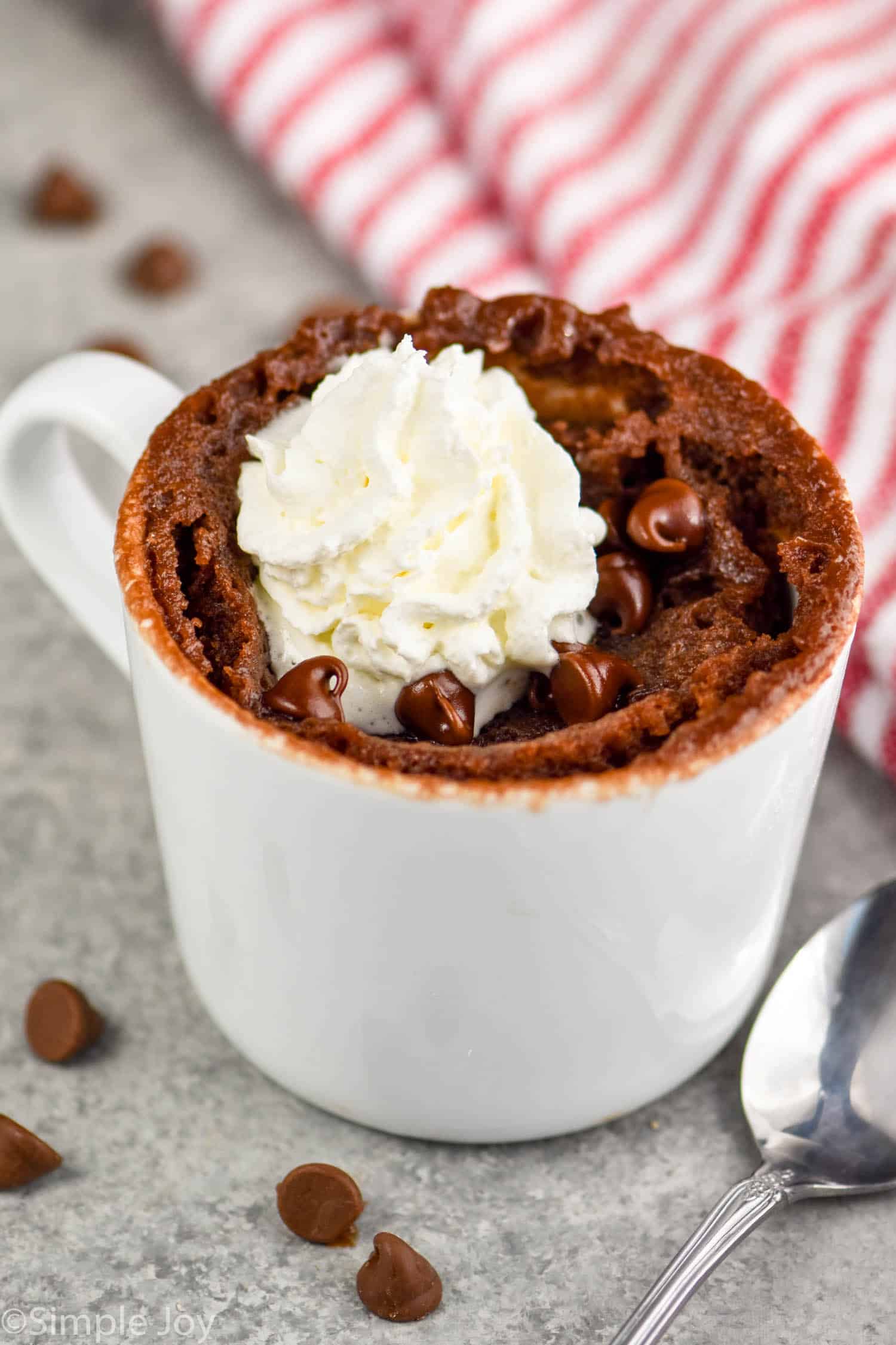 Chocolate chip online mug cake