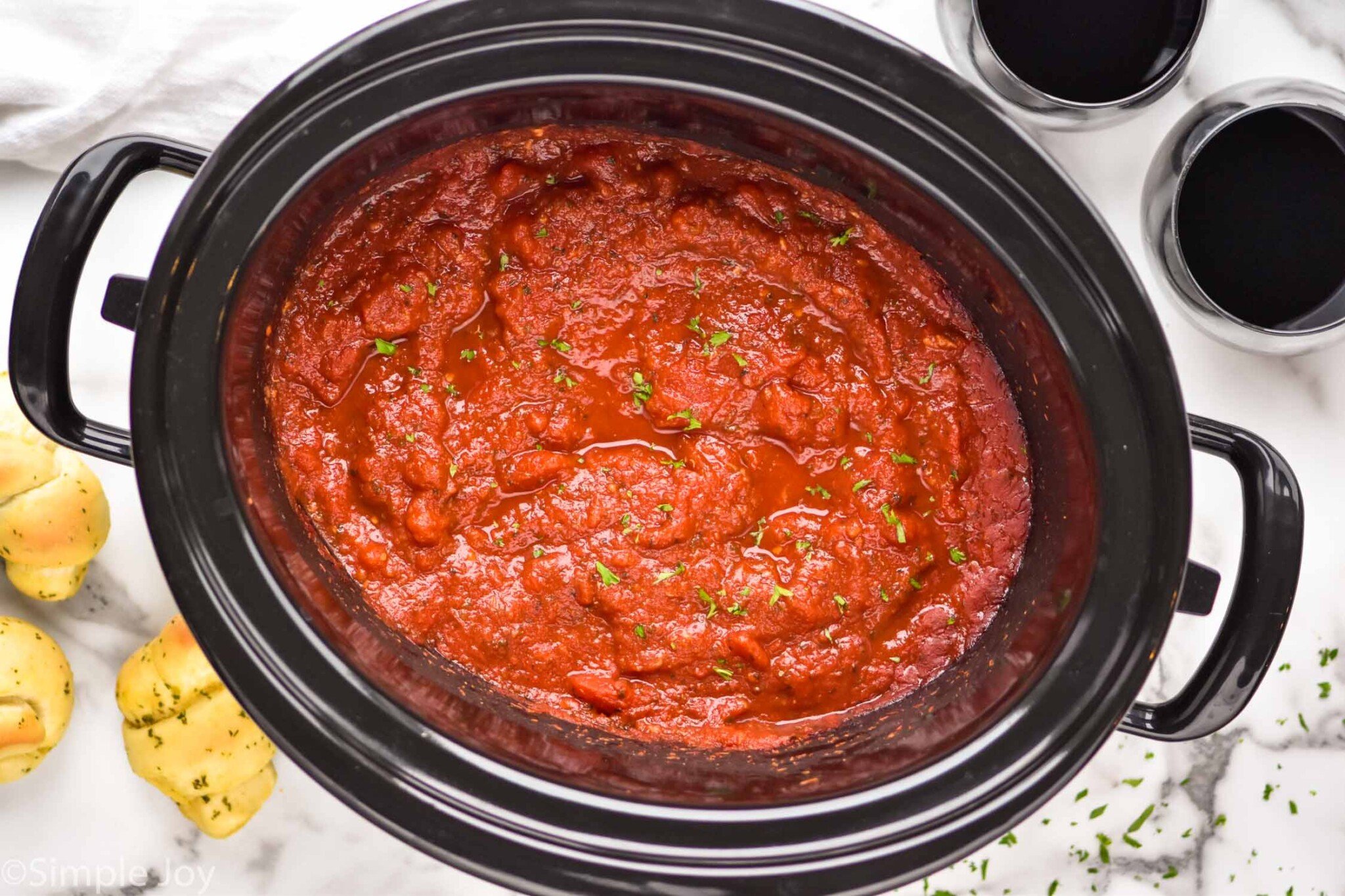 Crockpot Spaghetti Sauce - Simple Joy