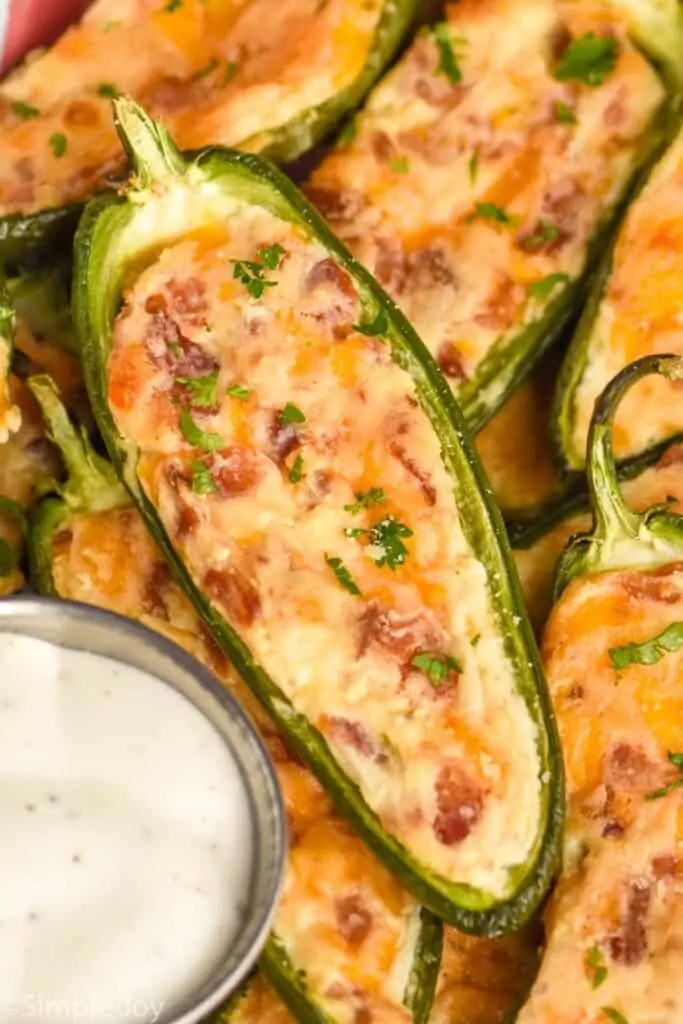 close up of a jalapeno popper 