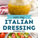 pinterest graphic of italian dressing