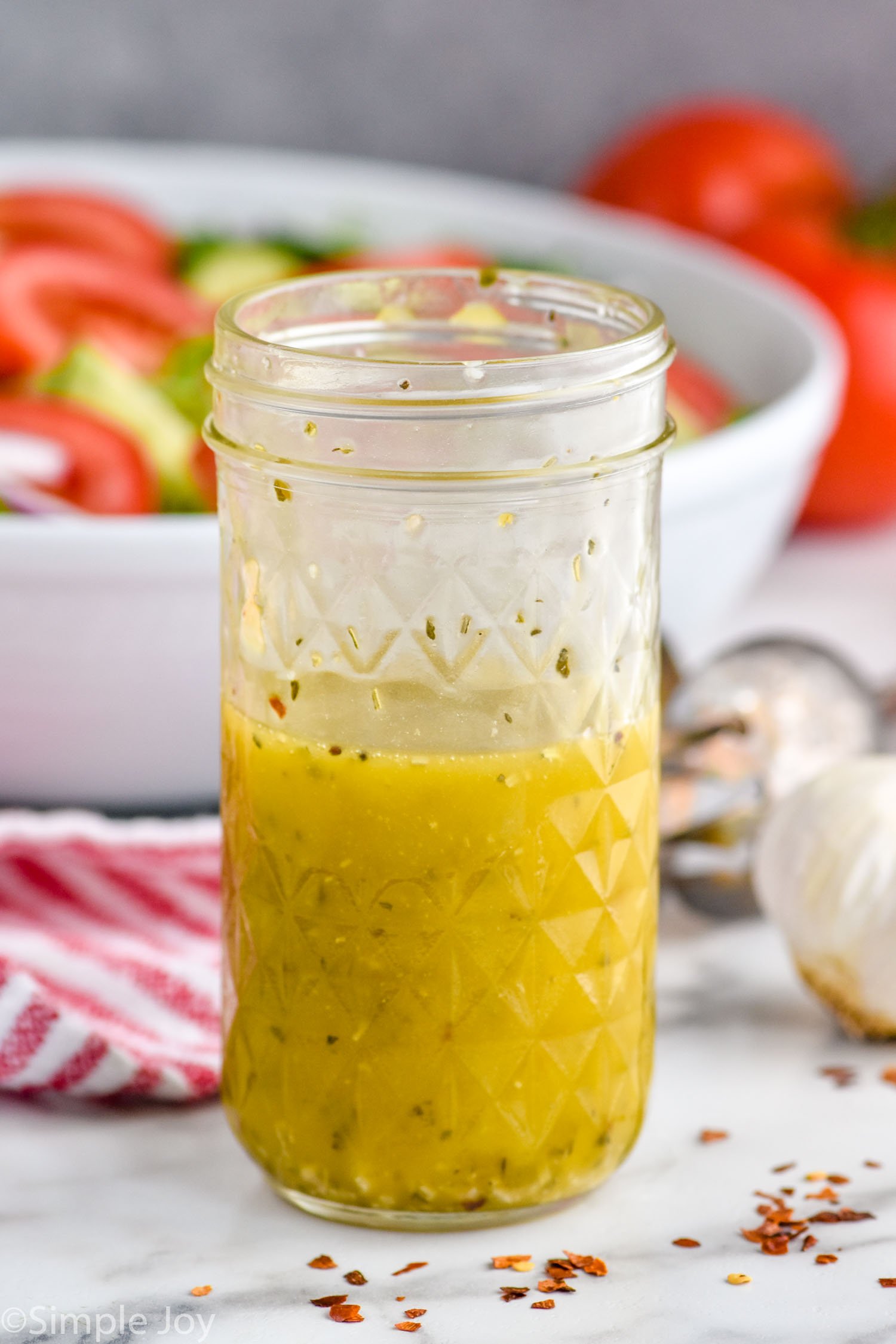 mason jar full of italian dressing recipe