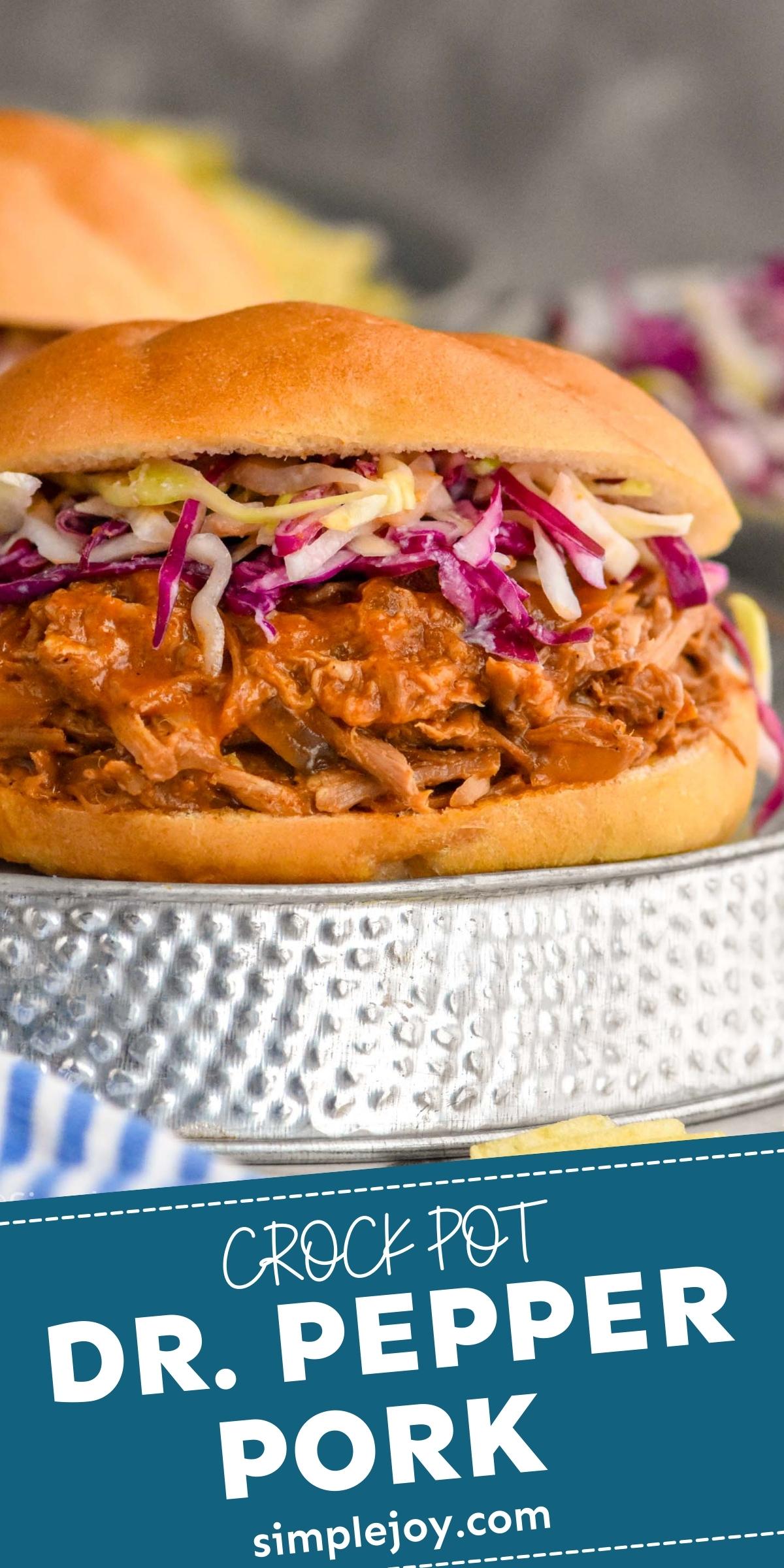 Dr. Pepper Pulled Pork Simple Joy