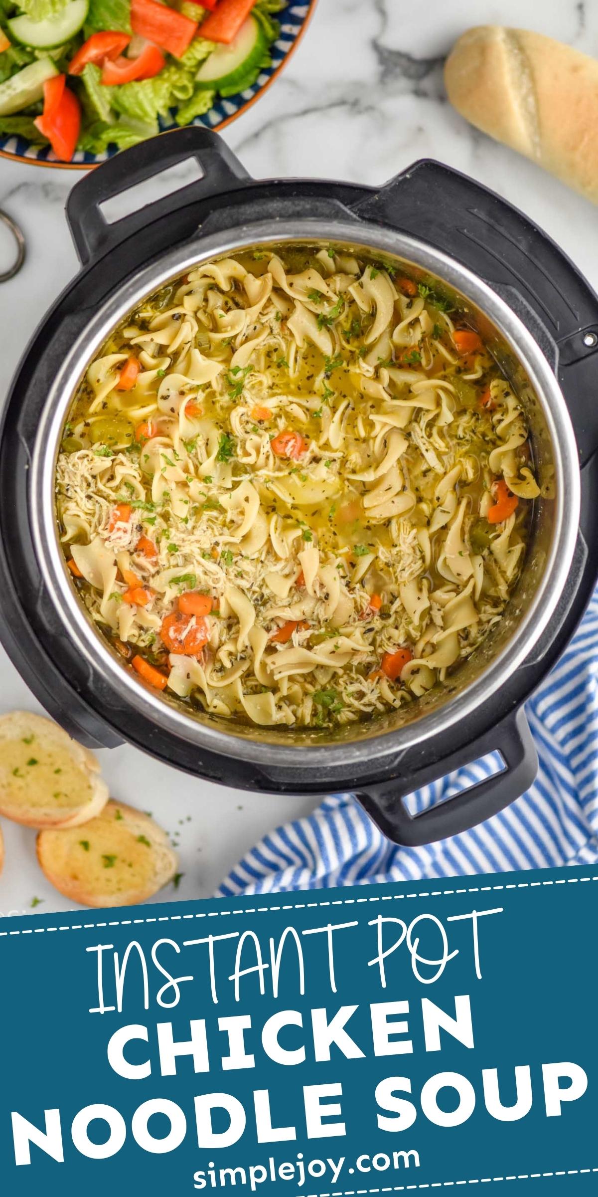 Instant Pot Chicken Noodle Soup Simple Joy