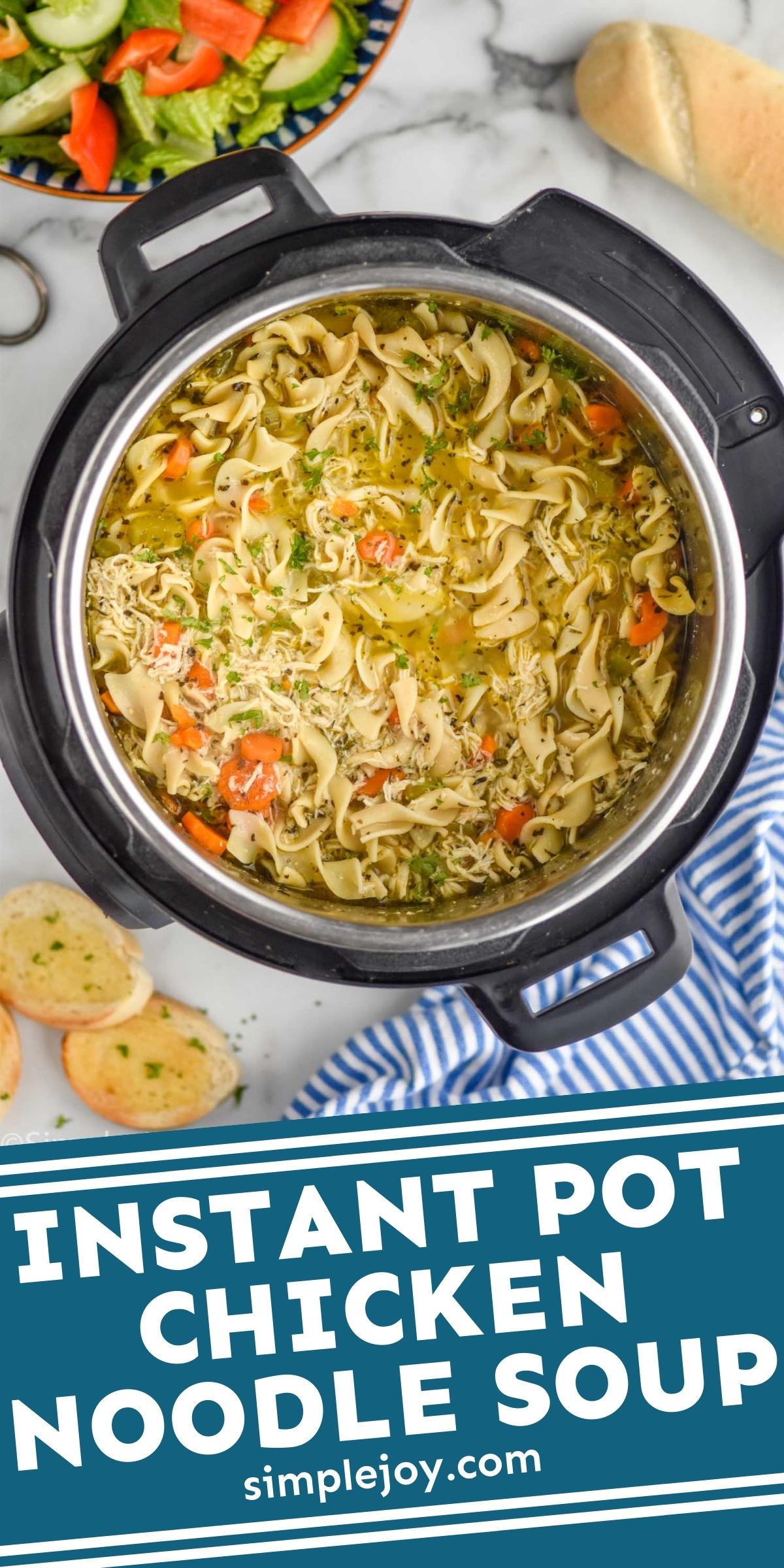 Instant Pot Chicken Noodle Soup Simple Joy