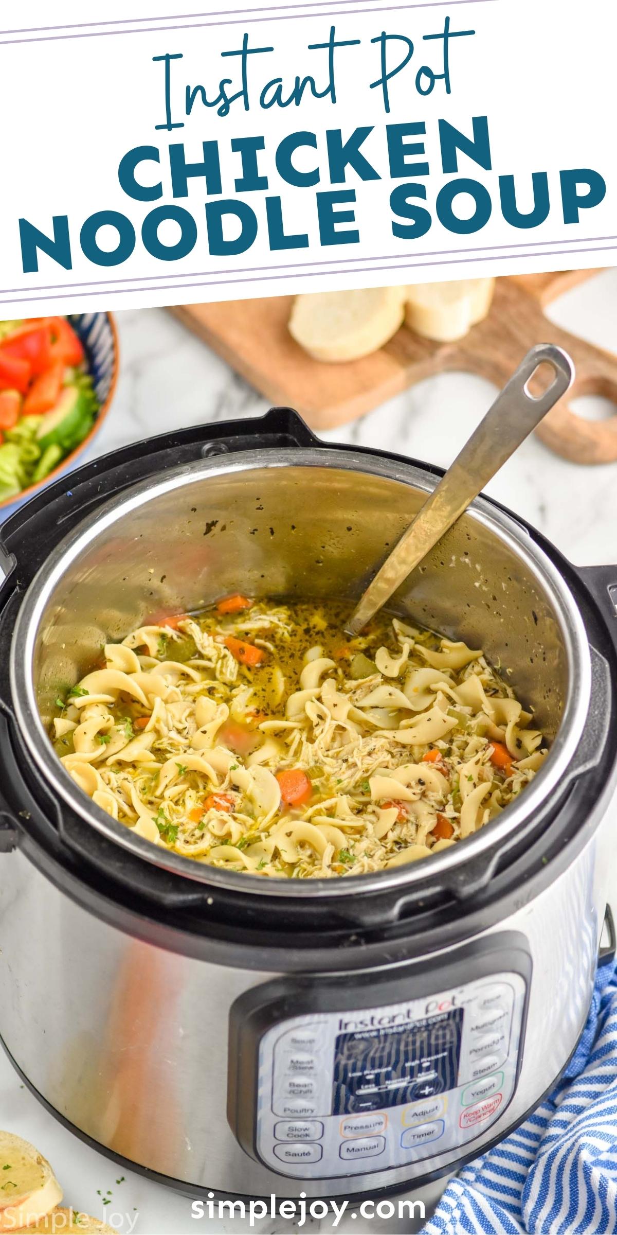 Instant Pot Chicken Noodle Soup Simple Joy