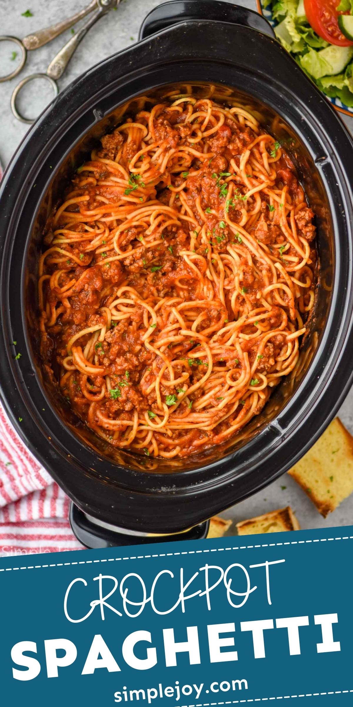 Crock Pot Spaghetti Simple Joy