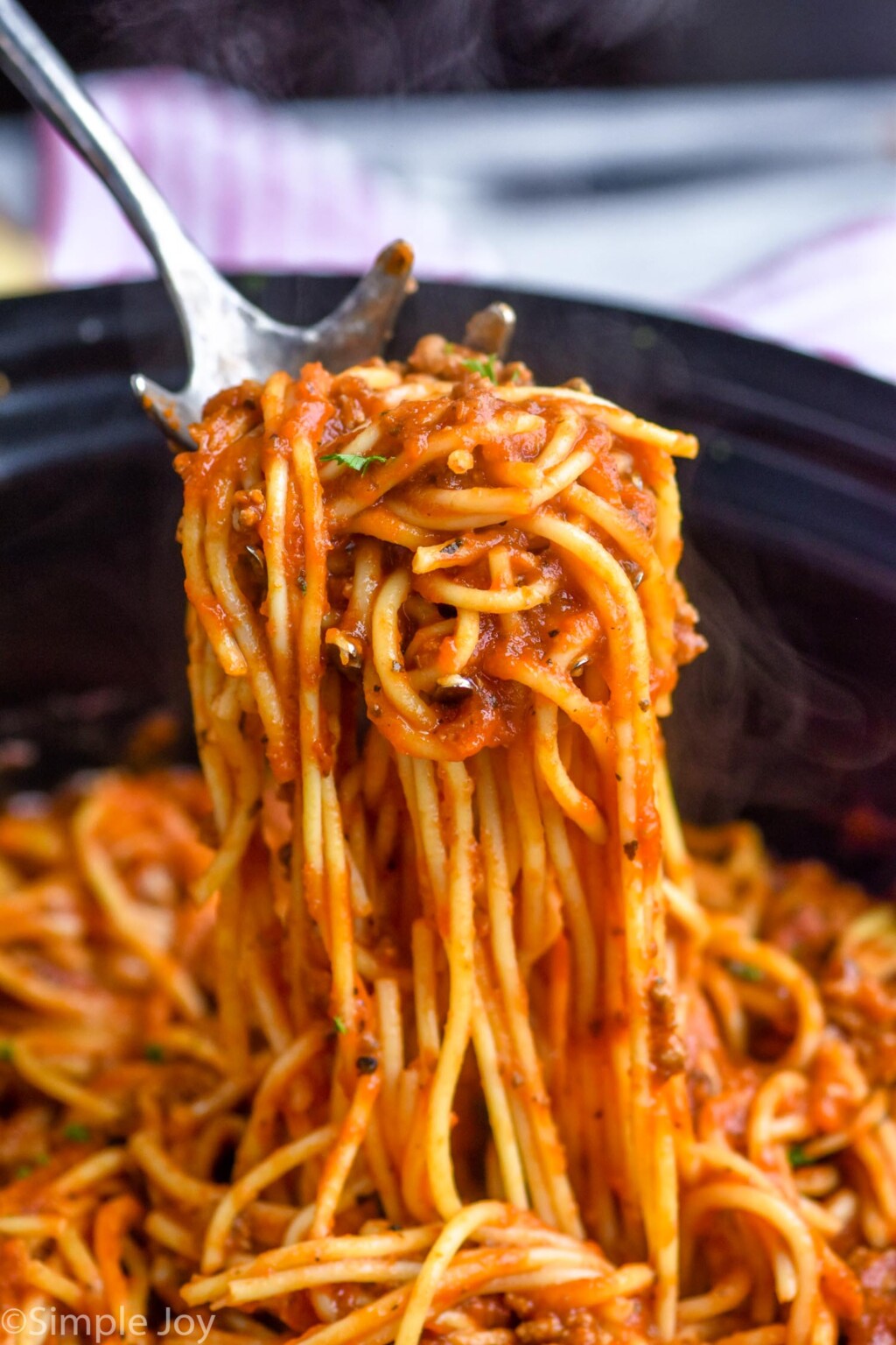 Crock Pot Spaghetti Simple Joy