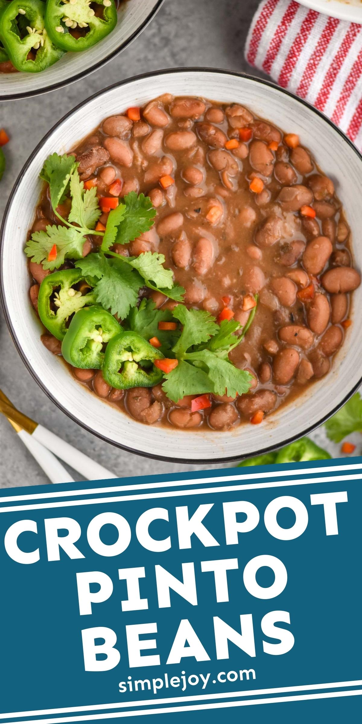 Crock Pot Pinto Beans - Simple Joy