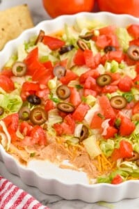 Overhead photo of Taco Dip