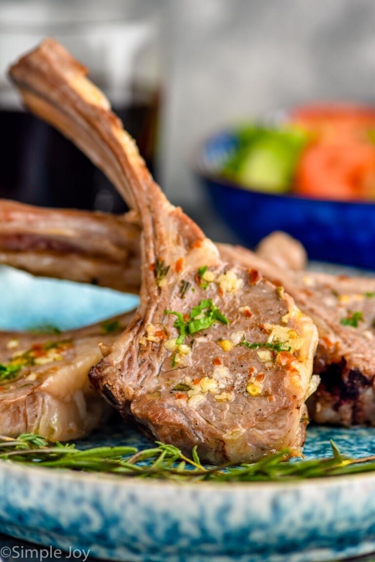 front photo of easy lamb chops