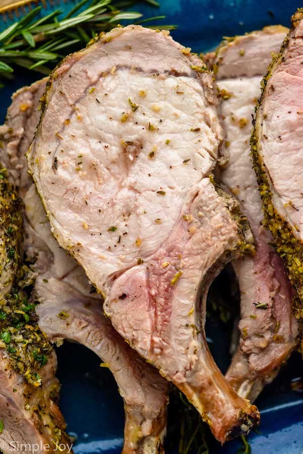 Overhead close up photo of Pork Loin Roast