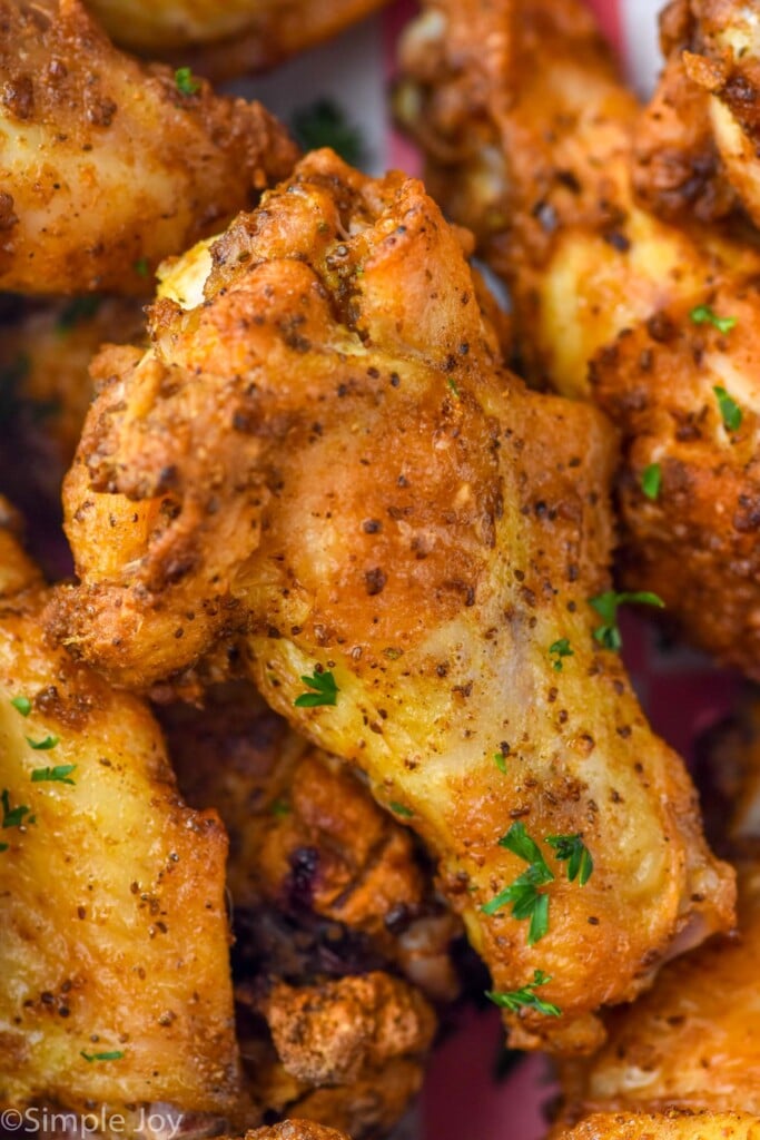 Close up photo of Old Bay Chicken Wings