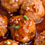 Close up photo of Teriyaki Meatballs. - 10