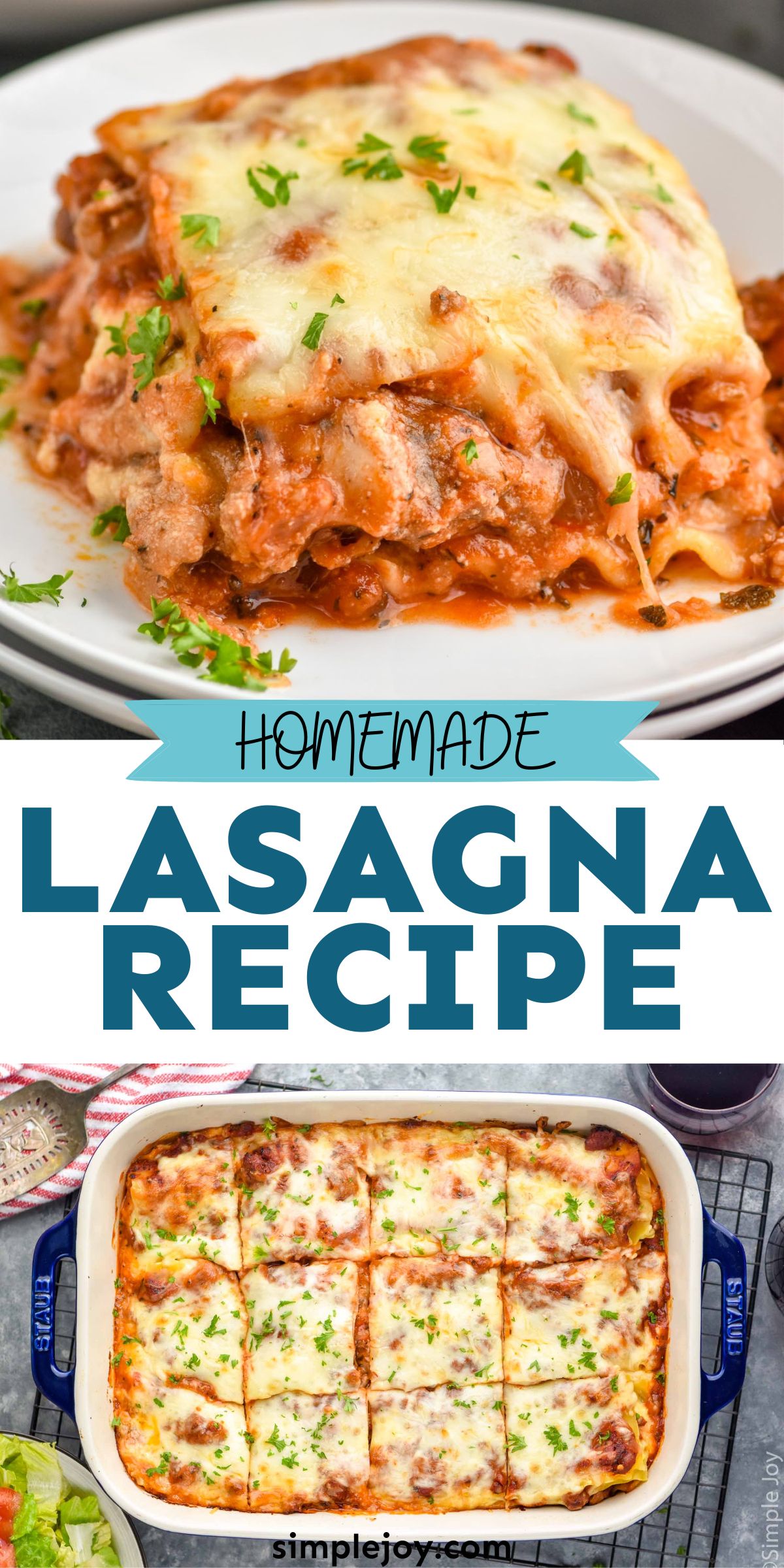 Homemade Lasagna - Simple Joy