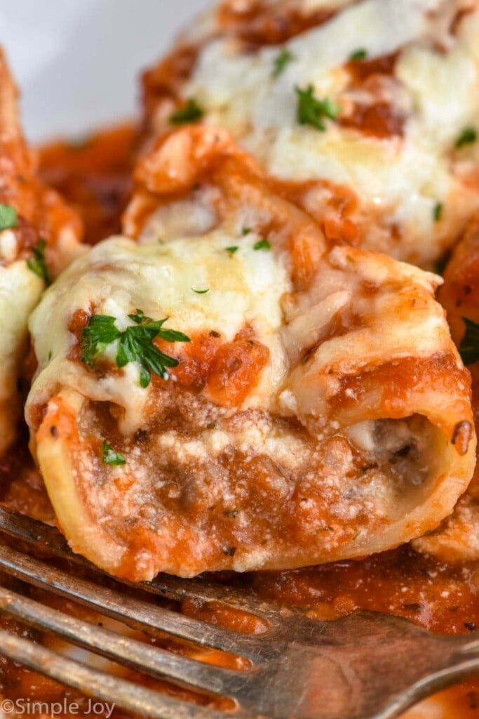 Close up photo of Stuffed Shells