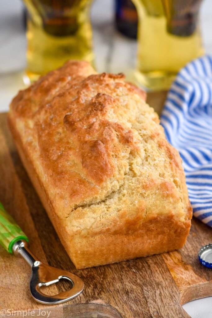 Overhead photo of Beer Bread loaf