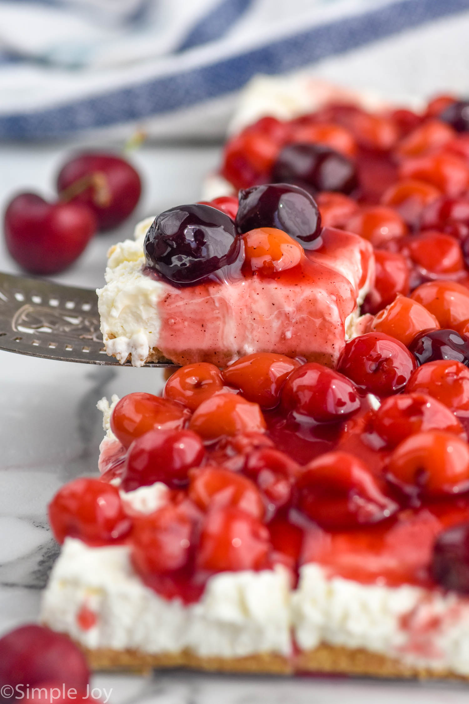 Cherry Cheesecake Bars - Simple Joy