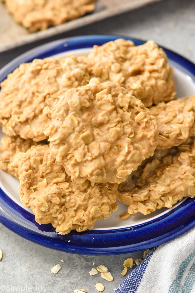 plate of No Bake Biscoff Cookies