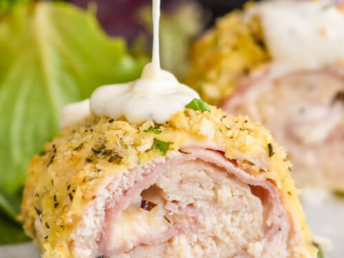 Chicken Cordon Bleu with White Wine Sauce - Simple Joy