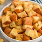 Close up photo of bowl of Croutons - 14