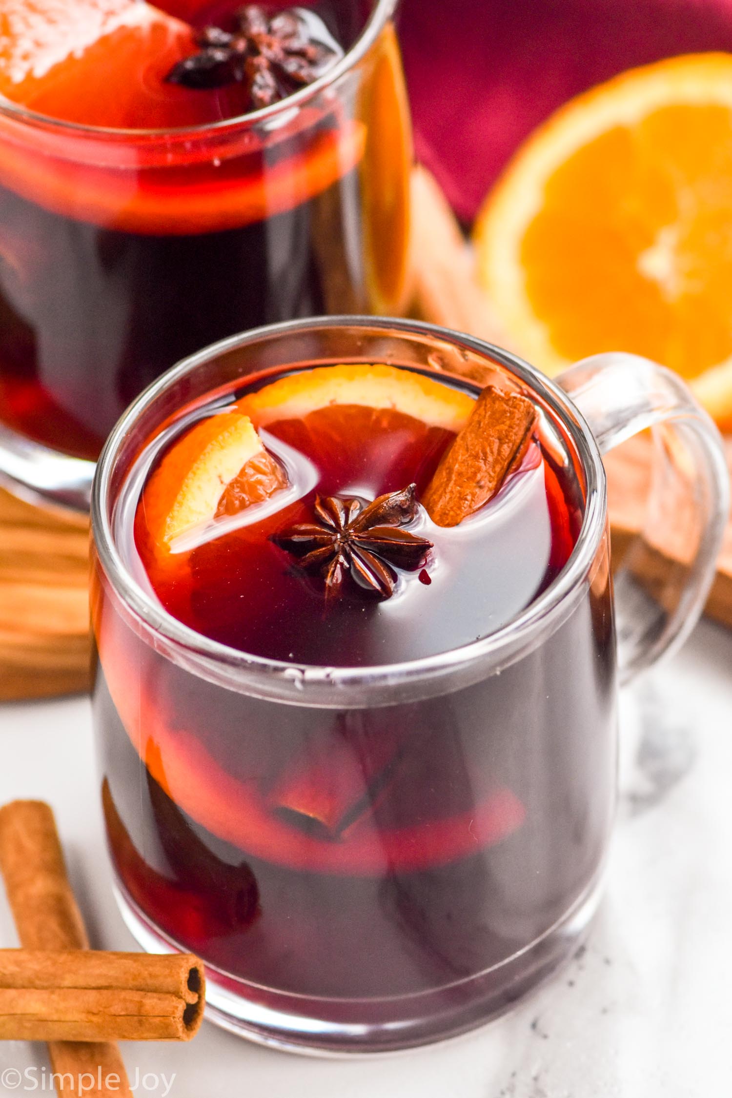 Slow Cooker Mulled Wine - Simple Joy