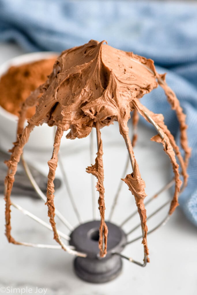mixer attachment with Chocolate Frosting