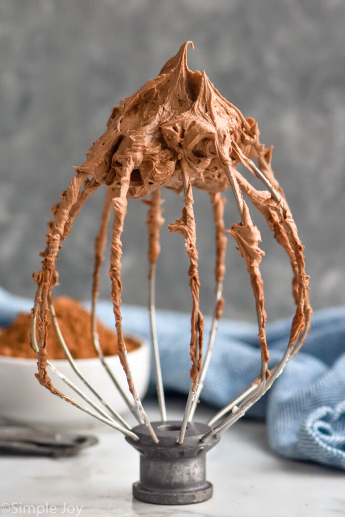 mixer attachment with Chocolate Frosting