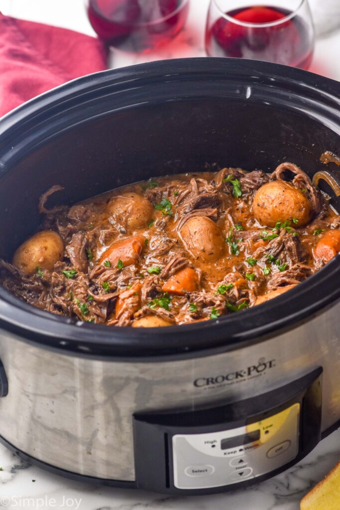 Photo of Slow Cooker Pot Roast in a crockpot