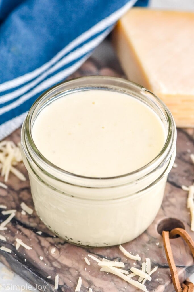 Jar of White Pizza Sauce