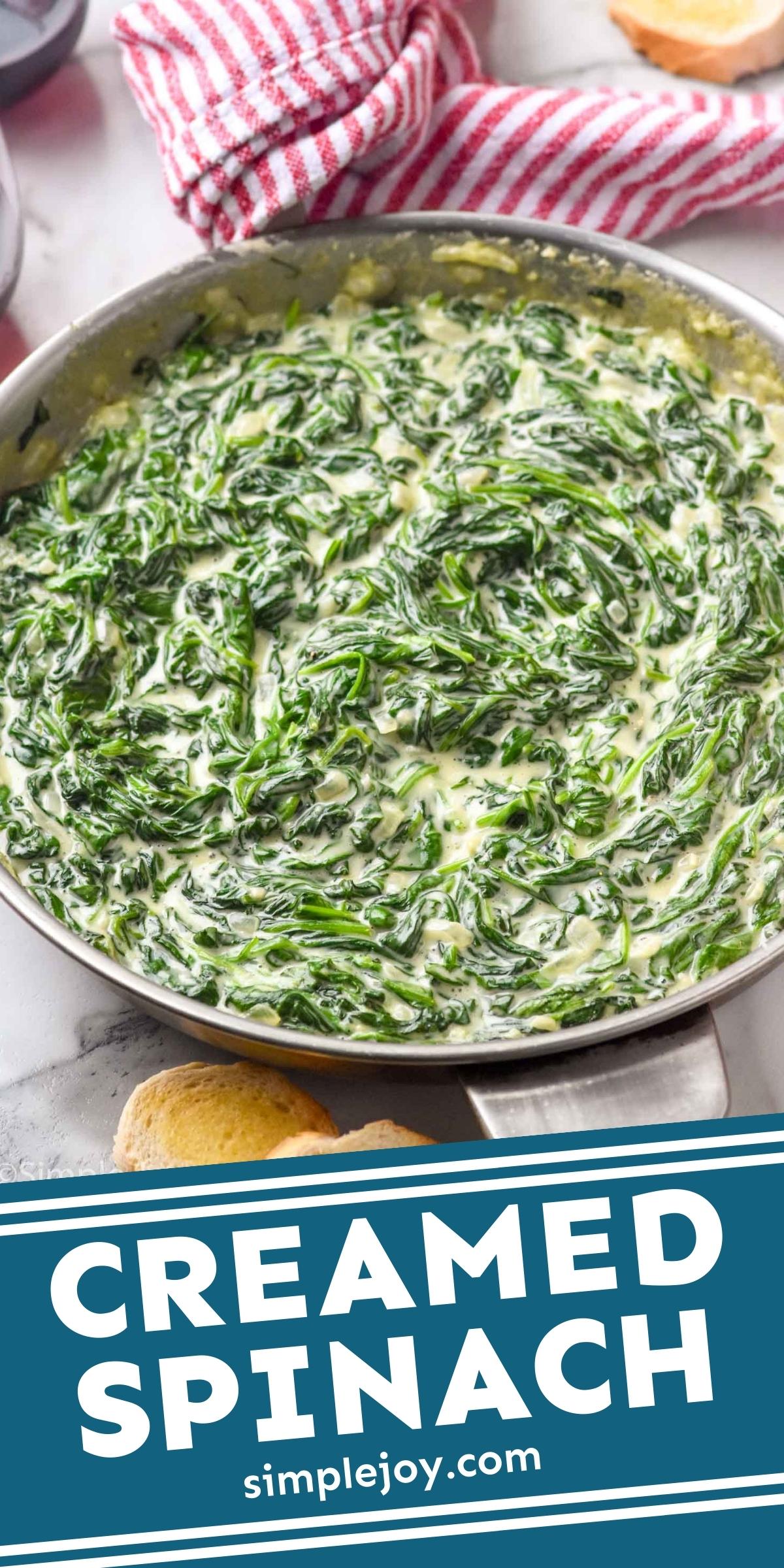 The Best Creamed Spinach - Simple Joy