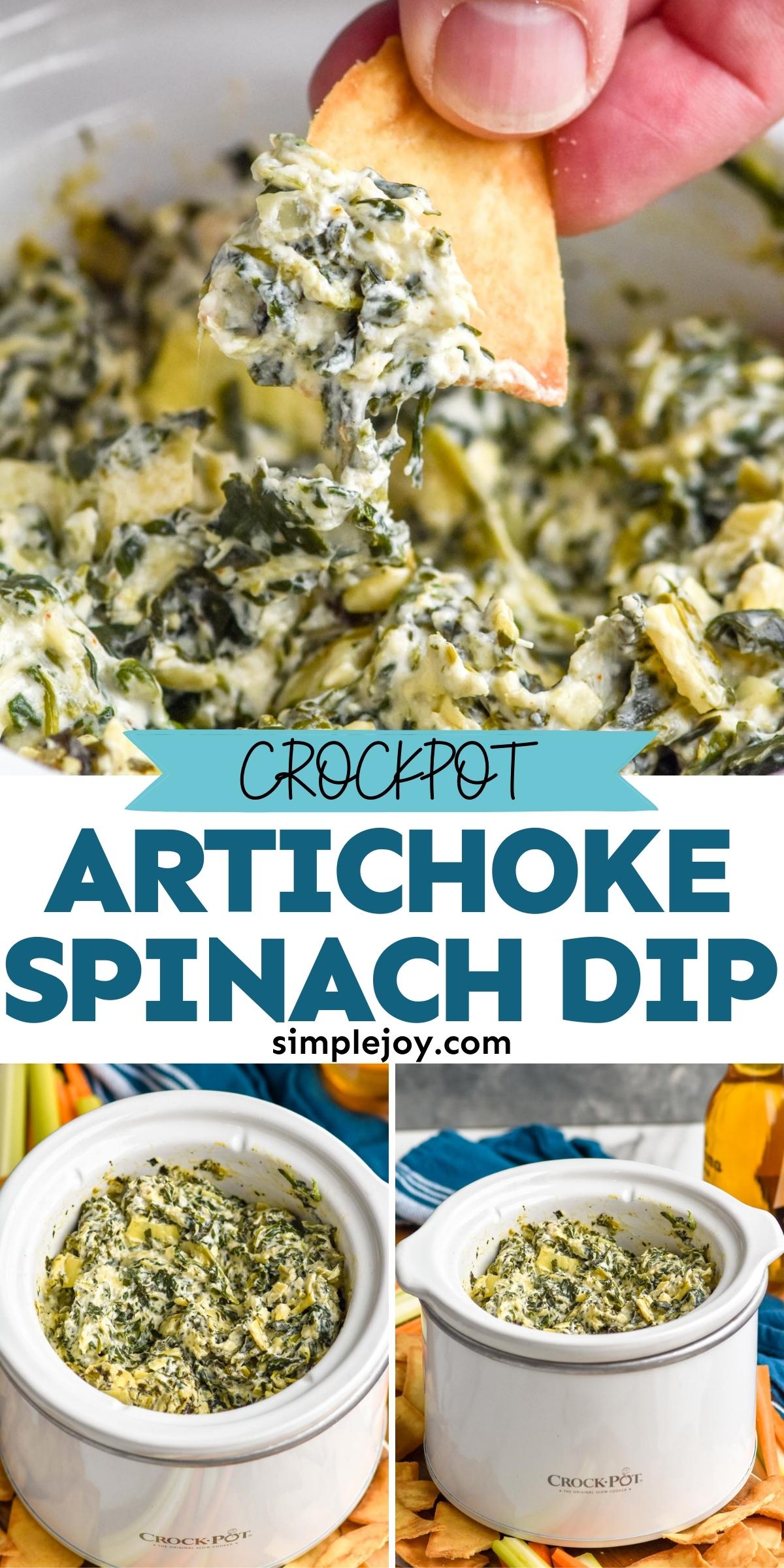 Crockpot Spinach Artichoke Dip Simple Joy
