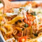 Wooden spoon of Vegetarian Pasta Bake - 9