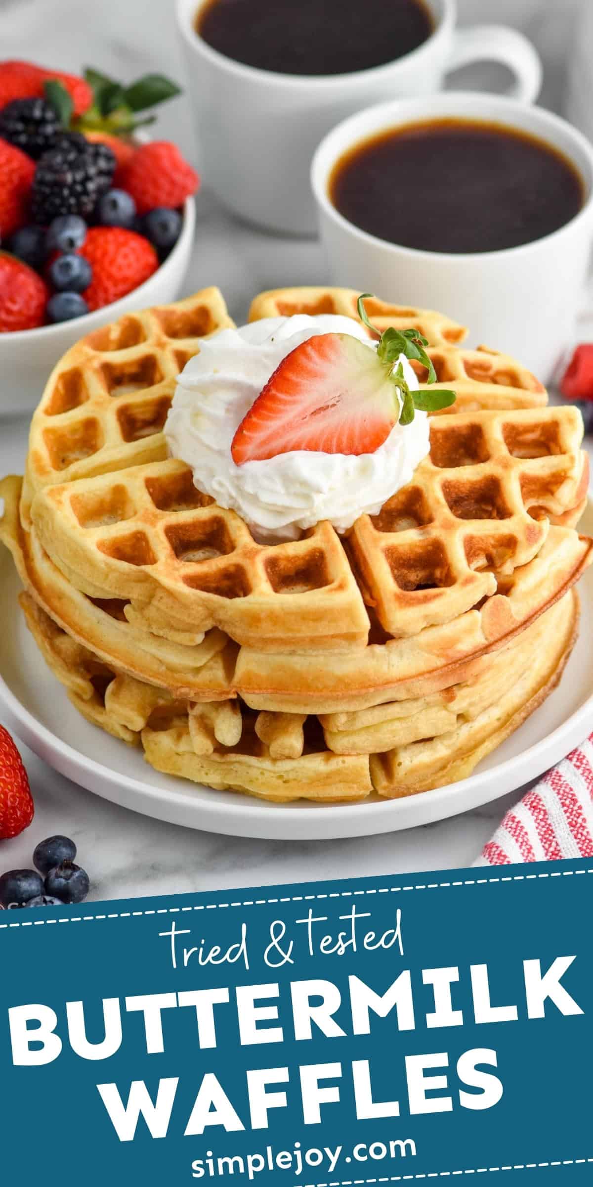 Buttermilk Waffles - Simple Joy