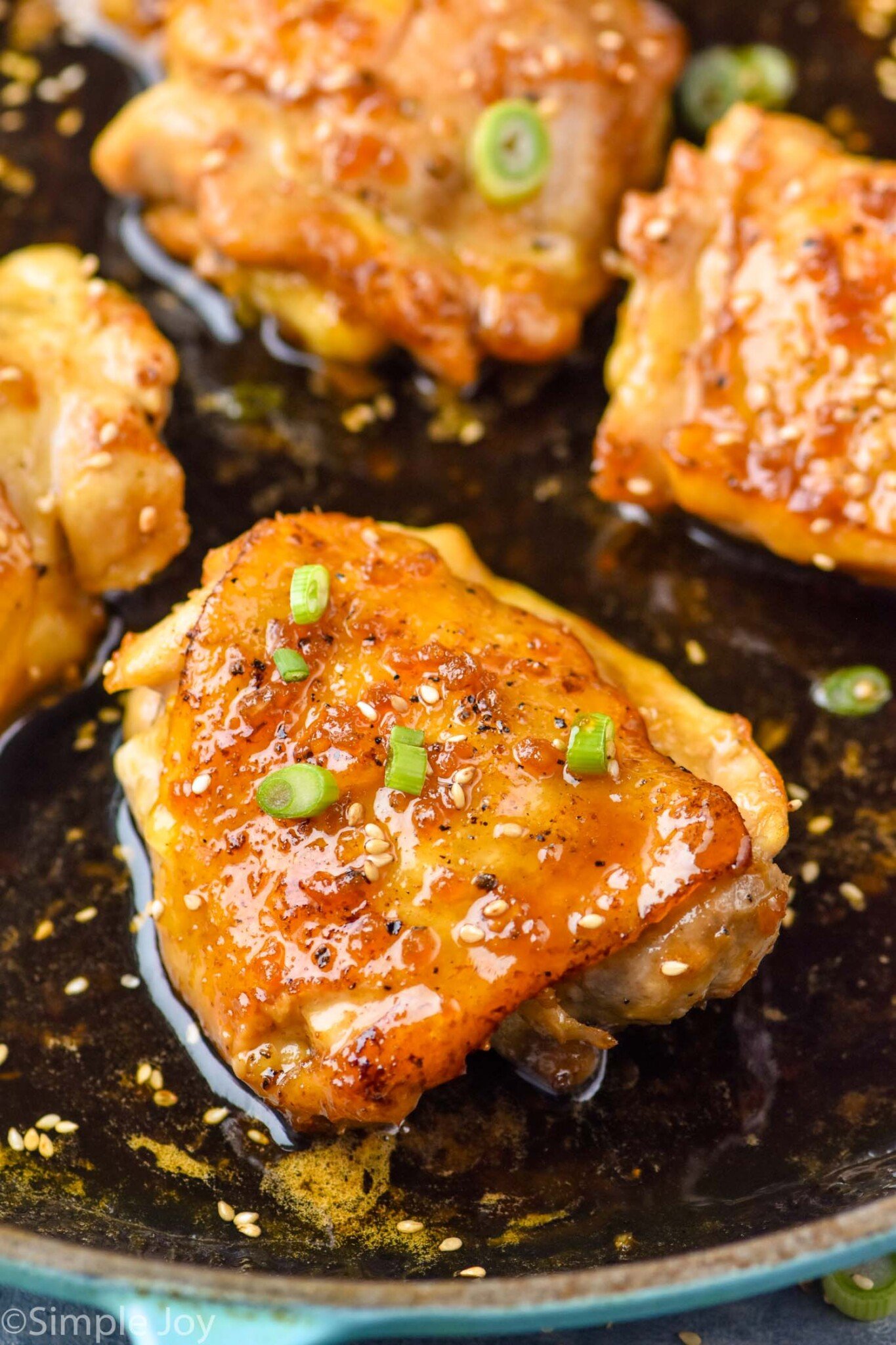 Honey Garlic Chicken Thighs - Simple Joy